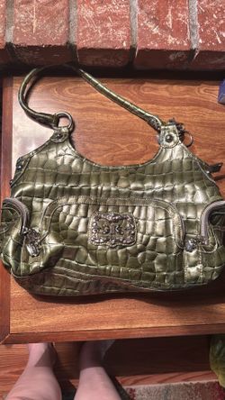 Kathy Ireland crocodile style purse
