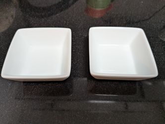 Pier 1 Square Condiment Bowls 3"