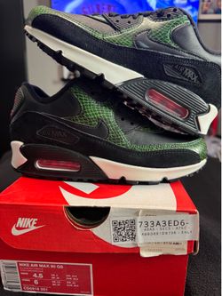Nike Air Max 90”Green Phython” Size 4.5M/6W