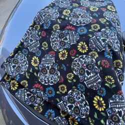 Sugar Skull Throw Blanket 