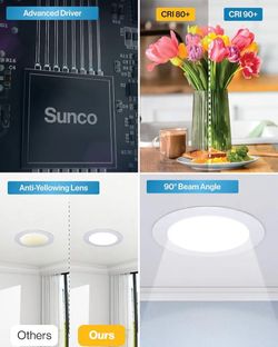 sunco 16 Pack 4 Inch Recessed lights
