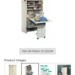 Sander Craft and Sewing Armoire with Table 