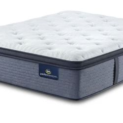 King Size Mattress Serta Perfect Sleeper Pillow Top 16” Inches New From Factory Wrapped in Plastic Same Day Delivery 