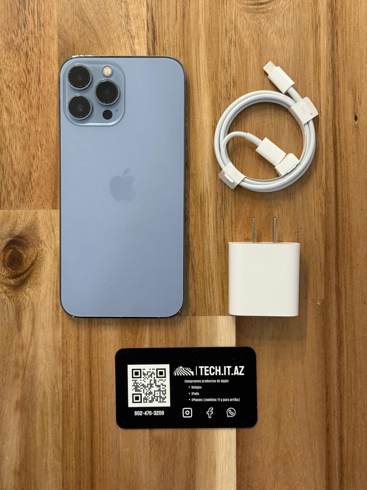📱 iPhone 13 Pro Max | 128GB | Sierra Blue | Unlocked (Any Carrier)