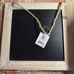 chalkboard in a wooden frame