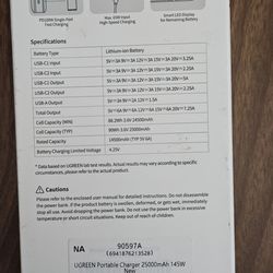 UGreen 25000mAh Fast Charging Power Bank