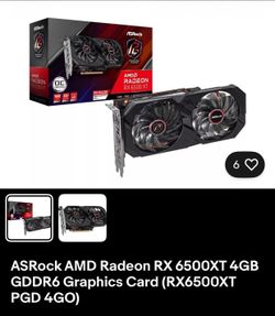 AS ROCK AMD RADEON RX 6500XT 4GB GDDR6 Graphics Card ( RX6500XT PGD 4GO)