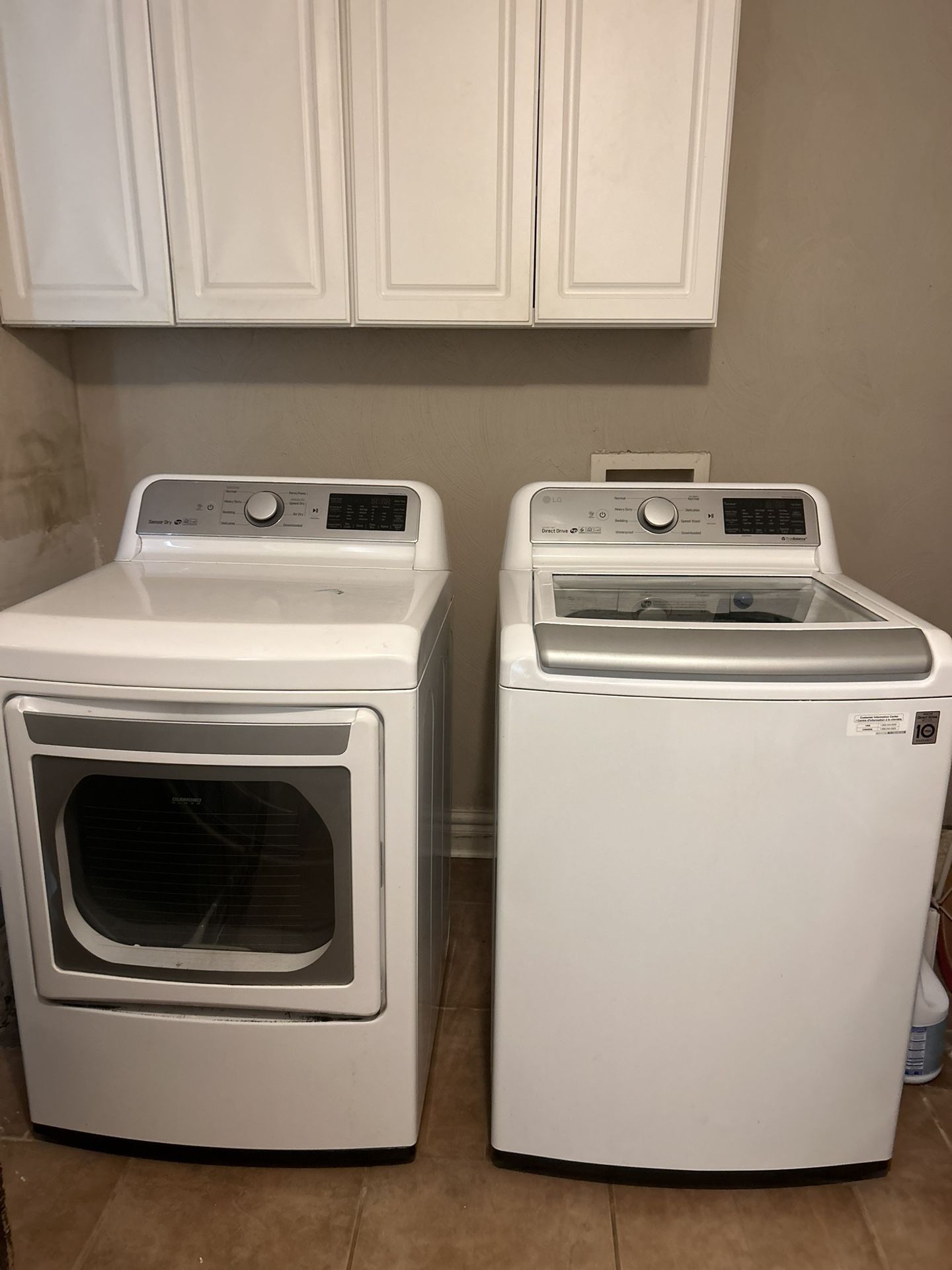 Large LG Washer/Dryer Set