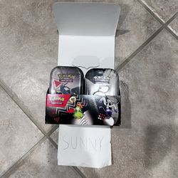 Pokemon Unova SV10.5 Mini Tin Display - 8 Sealed Tins - Black Bolt White Flare