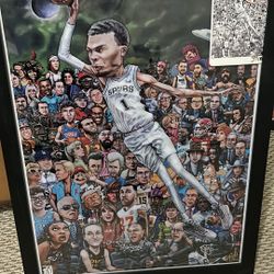 Victor Wembanyama Caricature Print