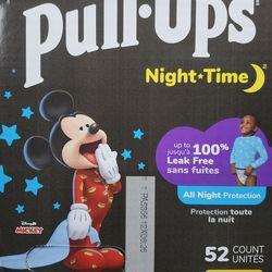 Huggies night time pull ups, 4T-5T, 52 count