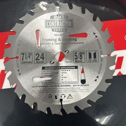 CMT 7 1/4” x 24 teeth Circular Saw Blade