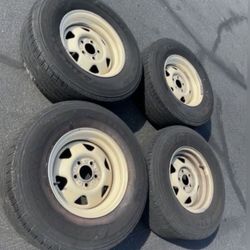 4 — 235/75r15 5x4.5 5x114.3 Stock Jeep Yj Ford Ranger Crv SUV RAV4 Tacoma Wheels Rims Tires!!!!!!!!!!!!
