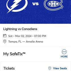 Tampa Bay Lightening Tickets 