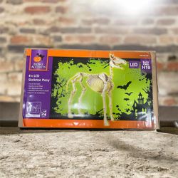 Home Accents Halloween 4FT LED Skeleton Pony