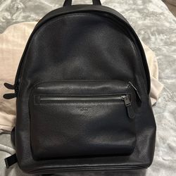 Leather Coach Backpack 