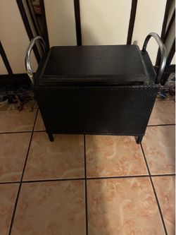 $50-Mid -Century storage bench, and hamper