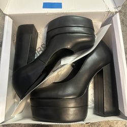 Black Platform High Heels