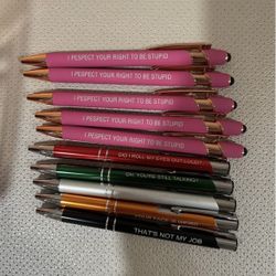 Pens W/ Funny Sentences 