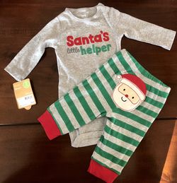 New with tags, Carter’s 2 pc pajamas. Size 3 months