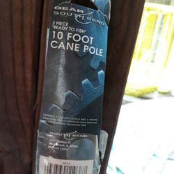 Gear South Bend 10 Foot Cane Pole 2 Piece Ready To Fish