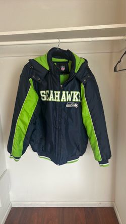 Men’s large Seahawks jacket w/hood