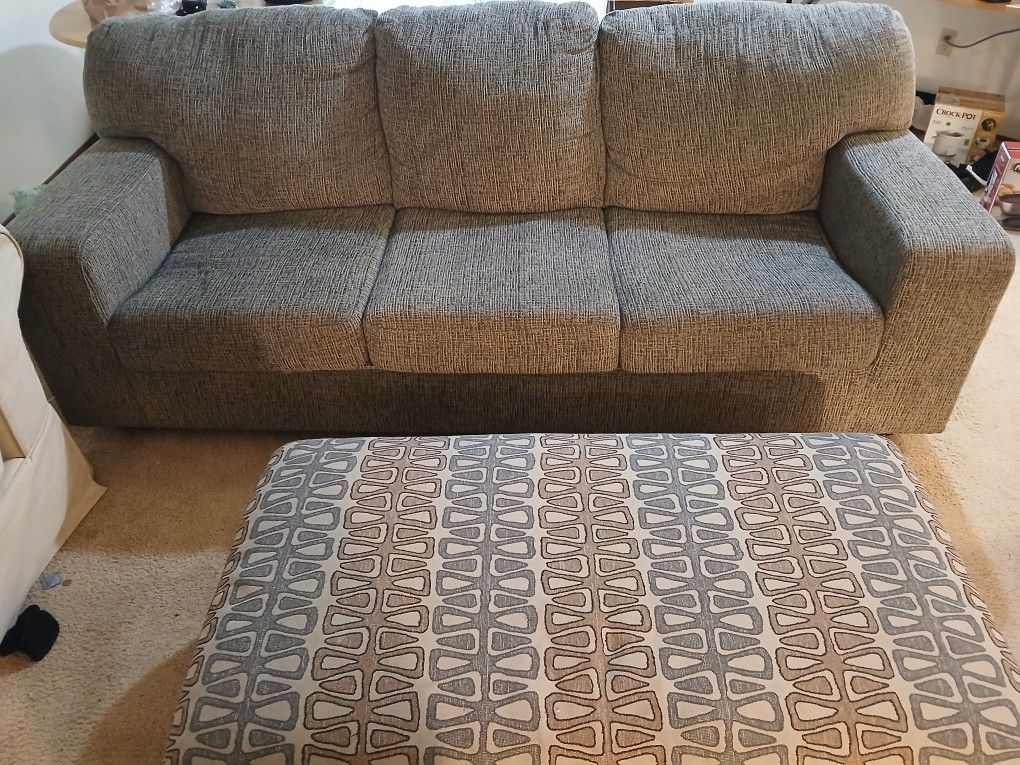 Couch with Ottoman