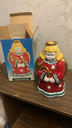 Angel Cookie Jar and Angel Tea Pot Christmas