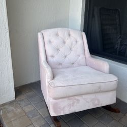 Comfy Pink Rocking Chair