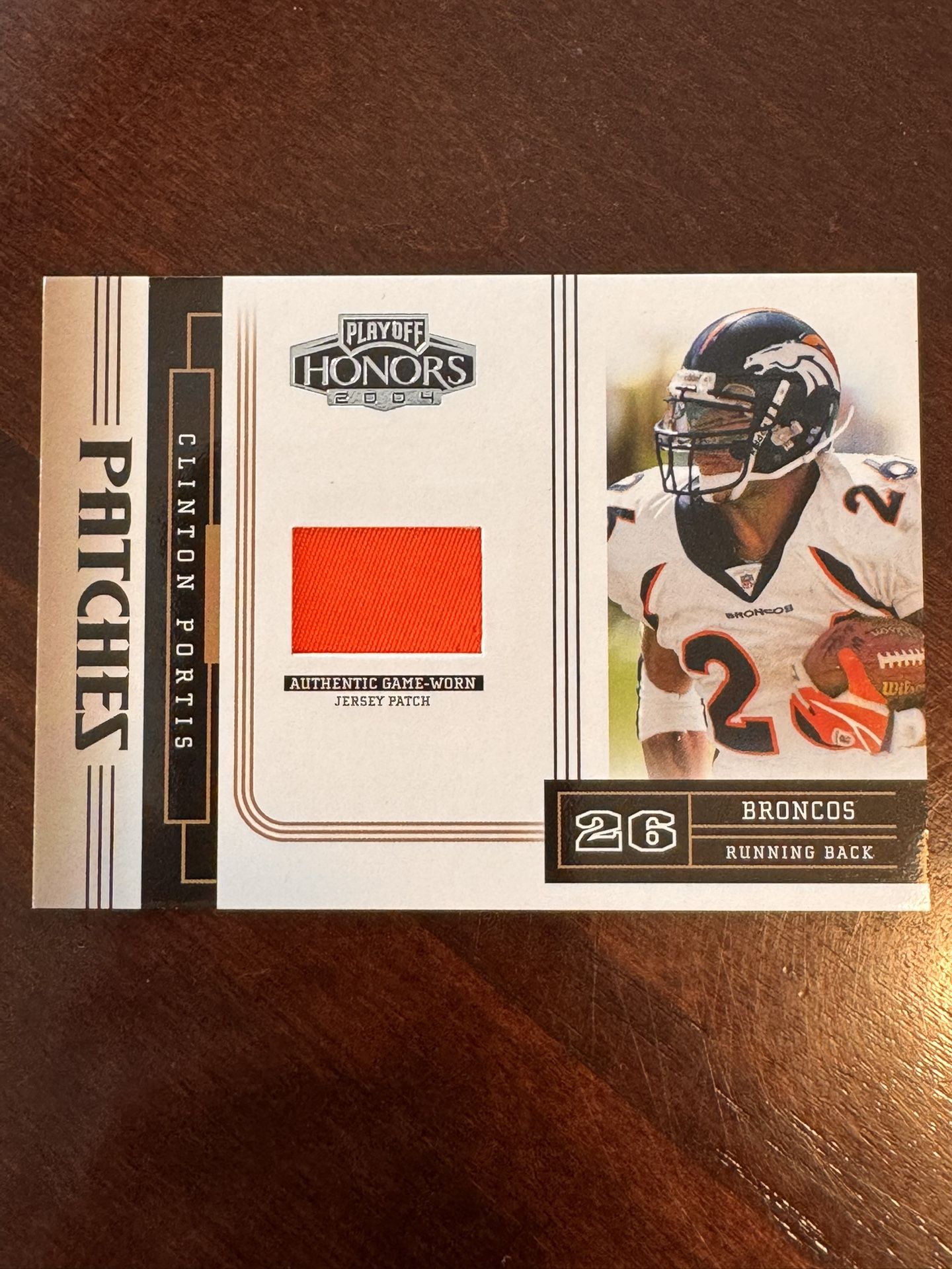 2004 Clinton Portis Playoff Honors /75 Patch 