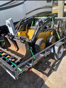 Mini skid with trailer