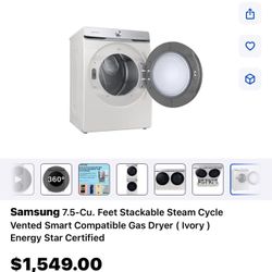 Gas Dryer New In The Box 