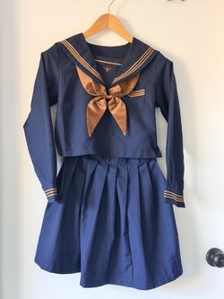 Japanese Sailor School Uniform Set - Seifuku JK Uniform, Navy, Size S, Like New