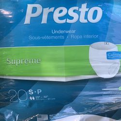 Presto Supreme Adult Diapers Size : S - P