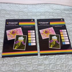 Polaroid Premium Photo Paper-Lot of 2 - 8 Sheet 8.5 In. x 11 in.