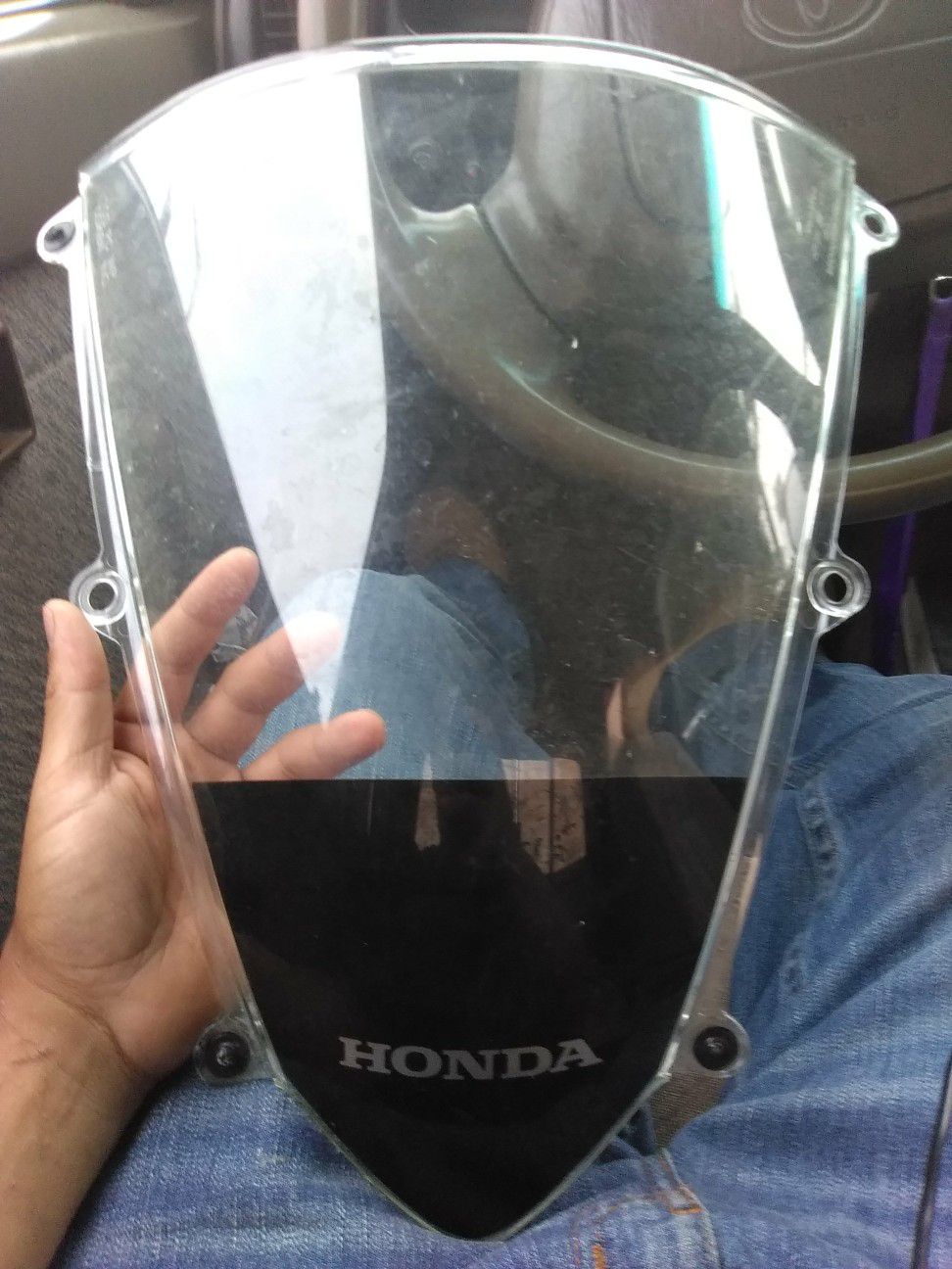 Honda motorcycle windshield