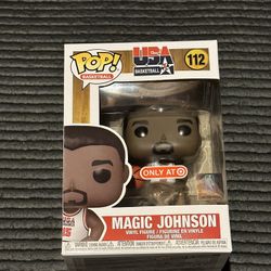 Team USA Funko Pops Magic Johnson And Karl Malone 
