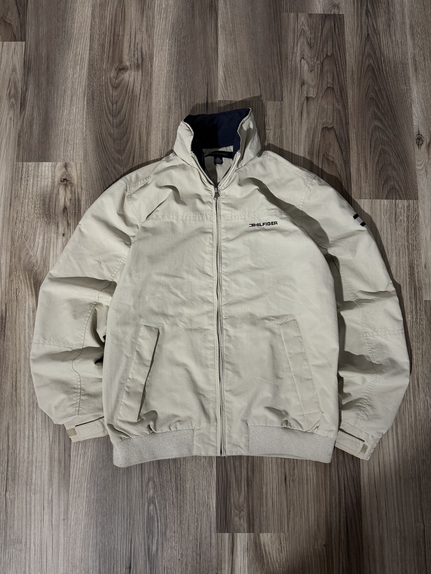 Mens Vintage Tommy Hilfiger Beige Jacket • Size small