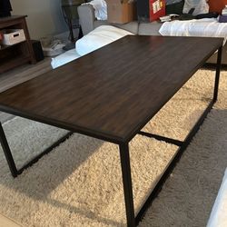 Large Walnut Coffee Table