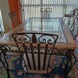 Entertainment Center,leather black  sofas, dinning Room Table with Chairs