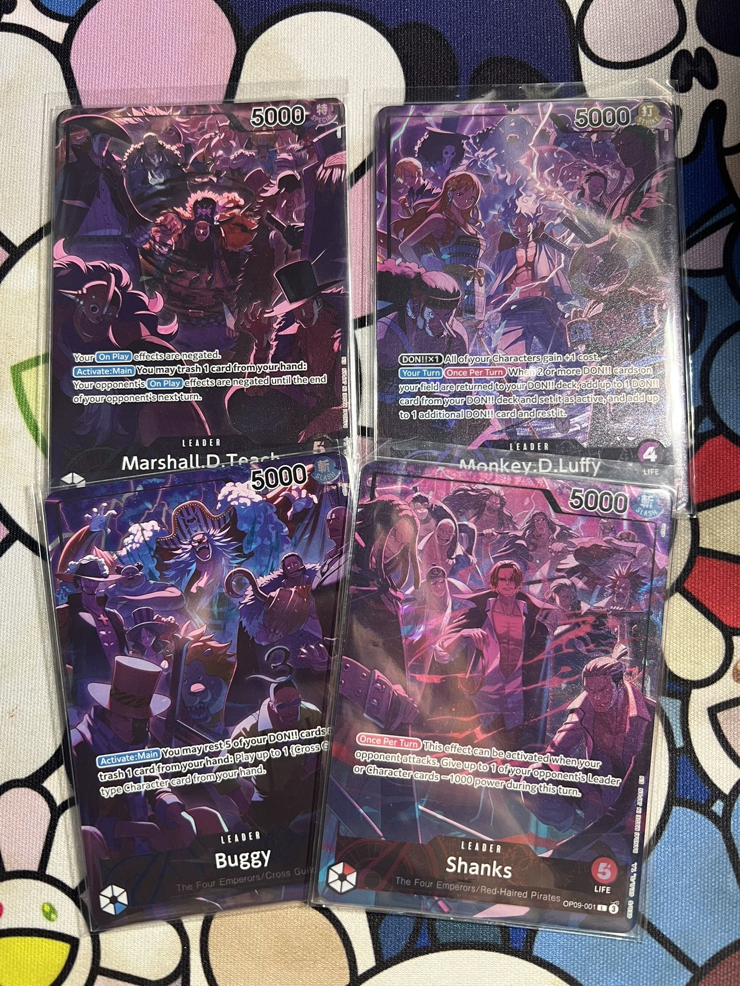 Leader Cards From One Piece Card Game 2nd Anniversary Set English Version