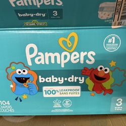 Pampers Baby-Dry Size 3 (16-28 lb) - 104 Count