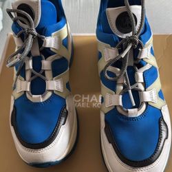 Michael kors traıner shoe size 8 color white blue