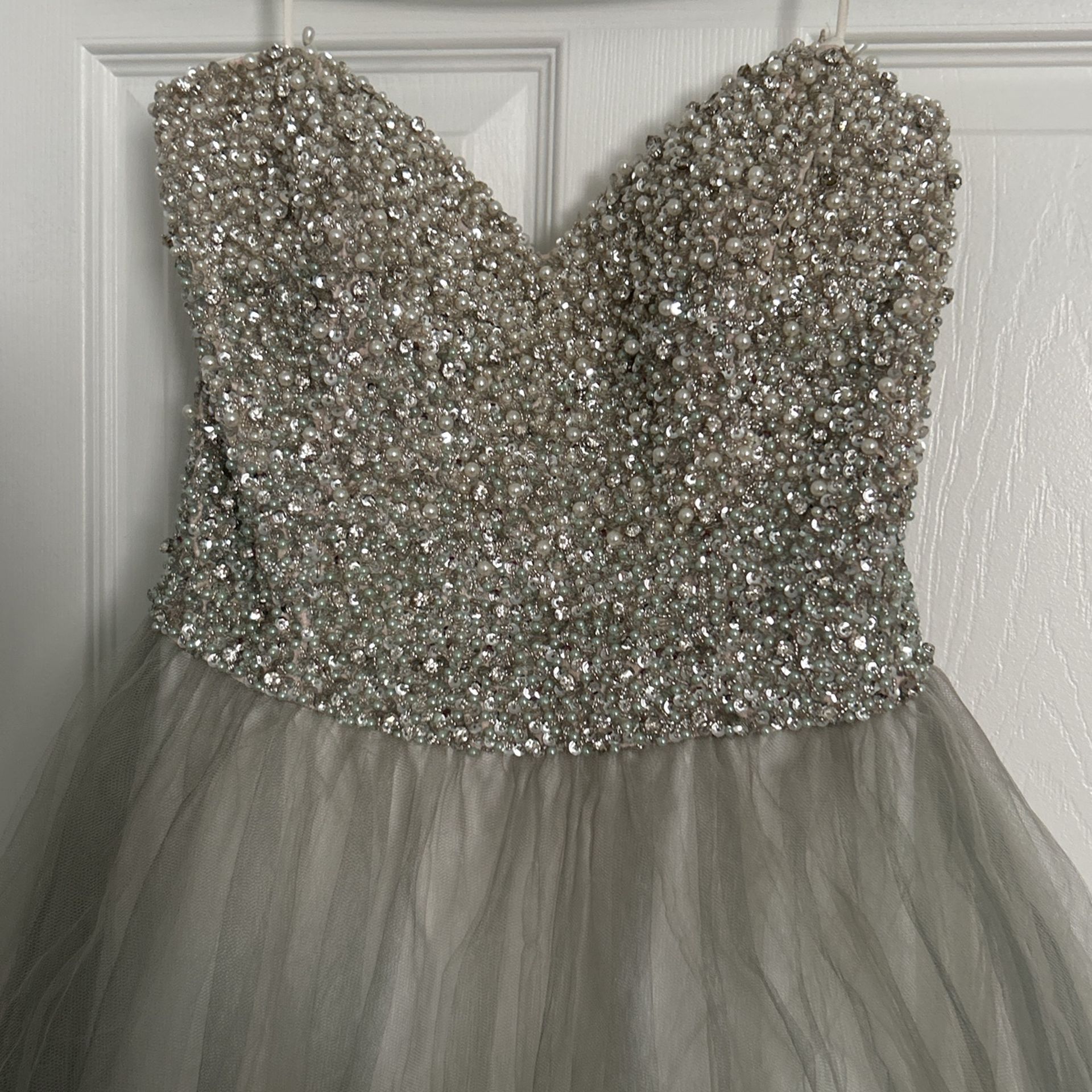 Coya Collection,Beautiful Silver/ Grey, Quinceanera Dress, Wedding