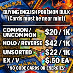 English Pokemon Bulk