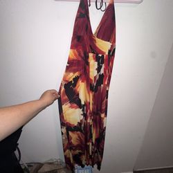 Y2K Women’s dress Intermission Size 8 Halter Sundress Maxi Long