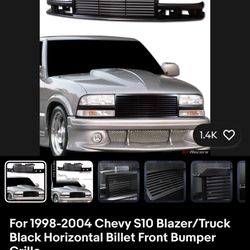 Chevy S10 98 Headlights And Aftermarket Grill 