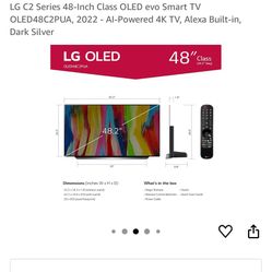LG C2 48 Inch Class 4K OLED evo w/ ThinQo AI [NEGOTIABLE/GONE TODAY]