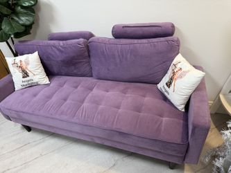 Purple Velvet Couch
