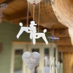 Poodle Wind chime - 3 Poodles 